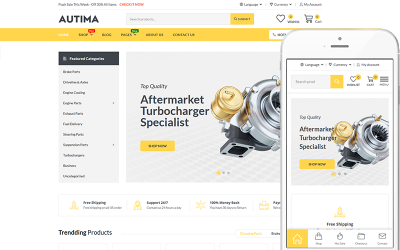 Autima - Autopříslušenství WooCommerce Téma WordPress Téma WooCommerce