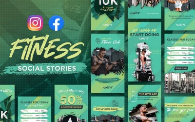 Historias de Instagram - Fitness y Gimnasio