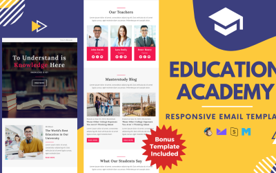 Образовательная академия – адаптивный шаблон электронной почты
