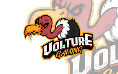 Projekt szablonu logo maskotki Volture
