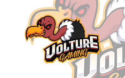 Volture Mascot Logotyp Malldesign