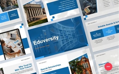 Eduversity – PowerPoint-Vorlage für Universitätspräsentationen