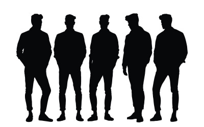 Male actor with anonymous faces vector