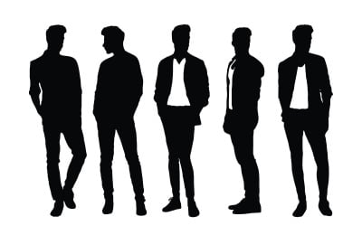 Male fashion model and actor standing