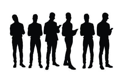 Male tutor with books silhouette vector