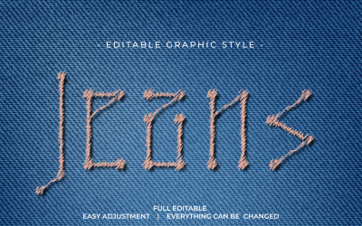 Yarn Style Vector Text Effect Editable Vol 13