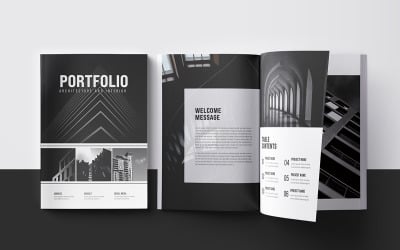 Architecture Portfolio or 12 Pages Architecture Portfolio Template