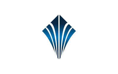 Modello di progettazione del logo del servizio di successo aziendale