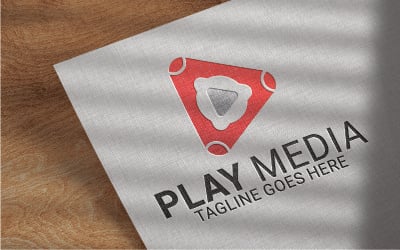 Plantilla de diseño de logotipo de vector de negocio de medios