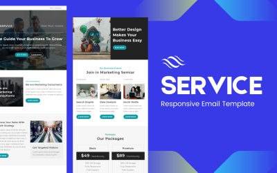 Služby – Víceúčelová responzivní e-mailová šablona