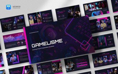 Gamelisme - Gaming eSports Keynote-sjabloon