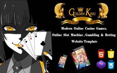 Golden King – Modern online kaszinójátékok, online nyerőgépek, szerencsejáték-fogadási webhelysablon