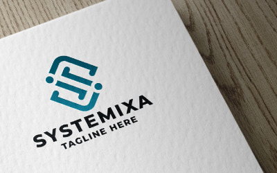 Шаблон логотипа Systemixa Letter S Pro