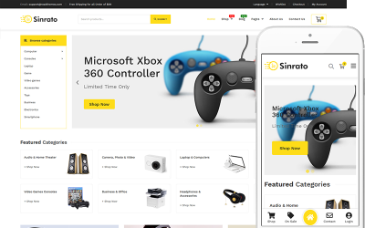 Sinrato - Thème WooCommerce pour magasin d&amp;#39;électronique numérique