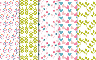 Blattmuster-Dekorationsbündel-Vektor