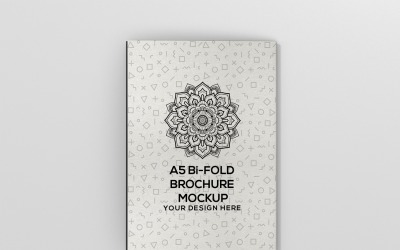 Brochure - Mockup di brochure a doppia piegatura A5 2