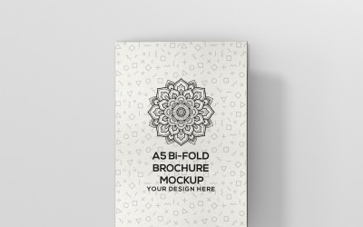 Brochure - Mockup di brochure a doppia piegatura A5 5