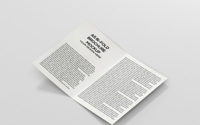 Брошюра - Макет брошюры, сложенной вдвое, формата А5 10