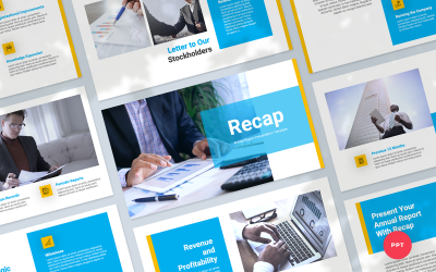 Récapitulatif - Modèle PowerPoint de présentation du rapport annuel