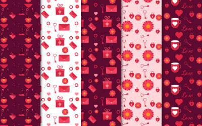 Valentijn achtergrond patroon collectie