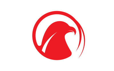 Águila cabeza Logo Vector icono Plantilla vector v11