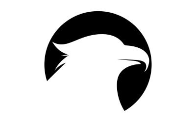 Águila cabeza Logo Vector icono Plantilla vector v15