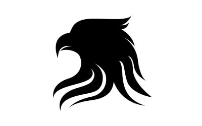 Cabeza de águila Logo Vector icono Plantilla vector v13