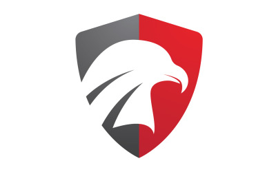 Cabeza de águila Logo Vector icono Plantilla vector v19
