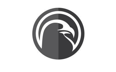 Cabeza de águila Logo Vector icono Plantilla vector v3