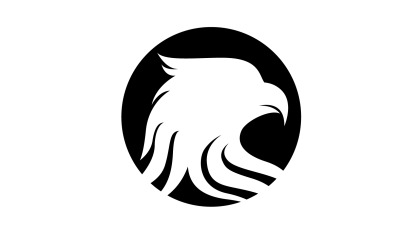 Cabeza de águila Logo Vector icono Plantilla vector v4