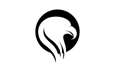 Cabeza de águila Logo Vector icono Plantilla vector v5