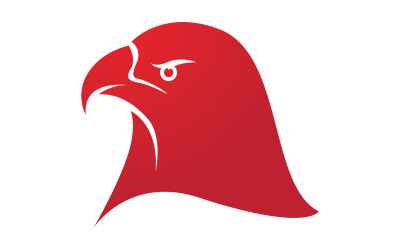 Cabeza de águila Logo Vector icono Plantilla vector v9