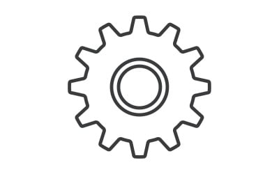 Gear icon Logo Template vector v14