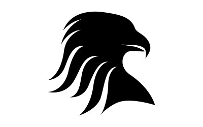 Kartal kafası Logo Vektör simgesi Şablon vektörü v16