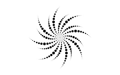 Logo demi-teinte cercle points vector illustration v2