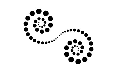 Logo demi-teinte cercle points vector illustration v3