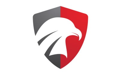Testa d&amp;#39;aquila Icona vettore logo Vettore modello v19