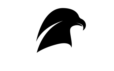 Tête d&amp;#39;aigle Logo Vector icon Template vecteur v1