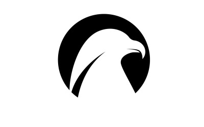 Tête d&amp;#39;aigle Logo Vector icon Template vecteur v2