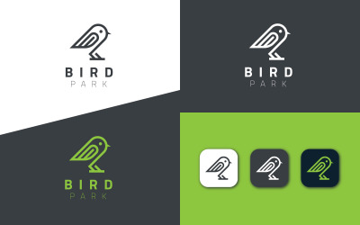 Vogelpark Logo ontwerpsjabloon