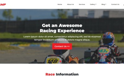 Karting Kampı HTML Şablonu