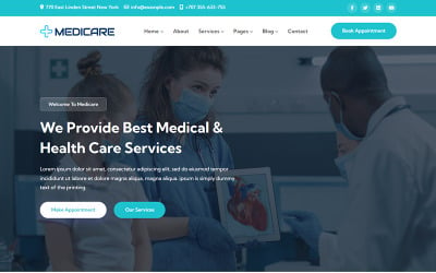 Medicare - Plantilla de sitio web HTML5 para servicios médicos y sanitarios