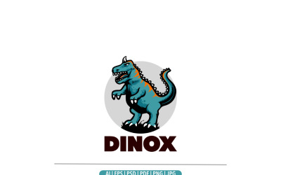 Modèle de conception de mascotte de tyrannosaure rex