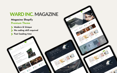 Ward Inc. Magazine - Thème Shopify pour magazines et librairies