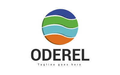 Letra (O) diseño de logotipo profesional 3d