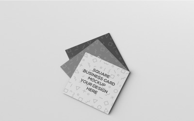 Tarjeta de presentación - Maqueta de tarjeta de presentación cuadrada
