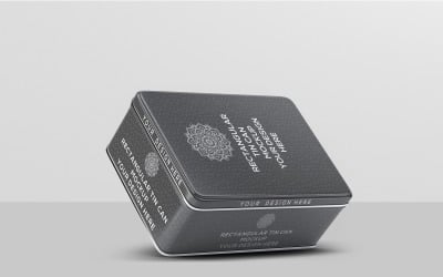 Tin Can - Rectangular Tin Can Mockup 7