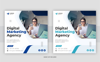 Digital marketing post design set