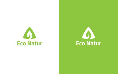 Eco Natur logotyp designmall