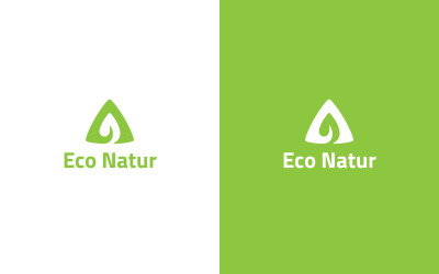 Modello di progettazione del logo Eco Natur